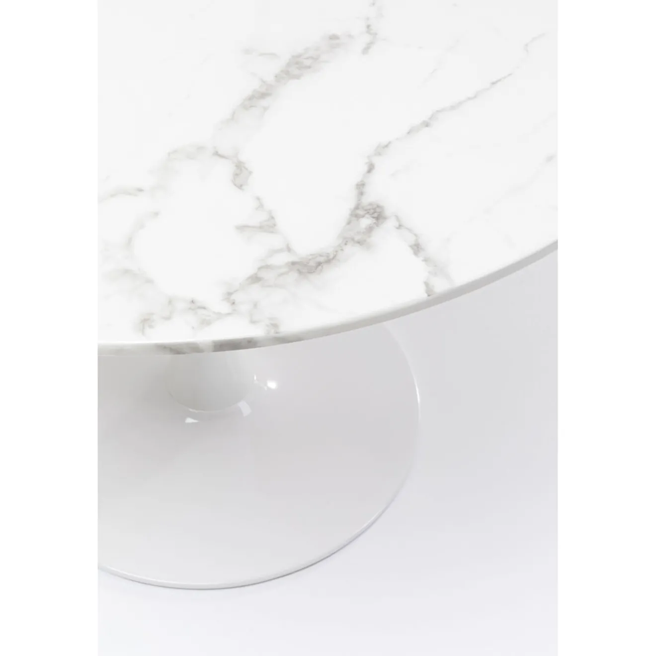 KARE Design Tables À Manger|Table Veneto Marbre Blanc O110Cm