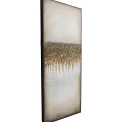 KARE Design Tableaux Sur Toile|Tableau Acrylique Abstract Fields 100X200Cm