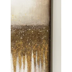 KARE Design Tableaux Sur Toile|Tableau Acrylique Abstract Fields 100X200Cm