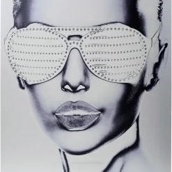 KARE Design Tableaux En Metal|Tableau Alu Cool Girl 120X120