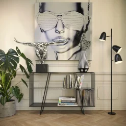 KARE Design Tableaux En Metal|Tableau Alu Cool Girl 120X120