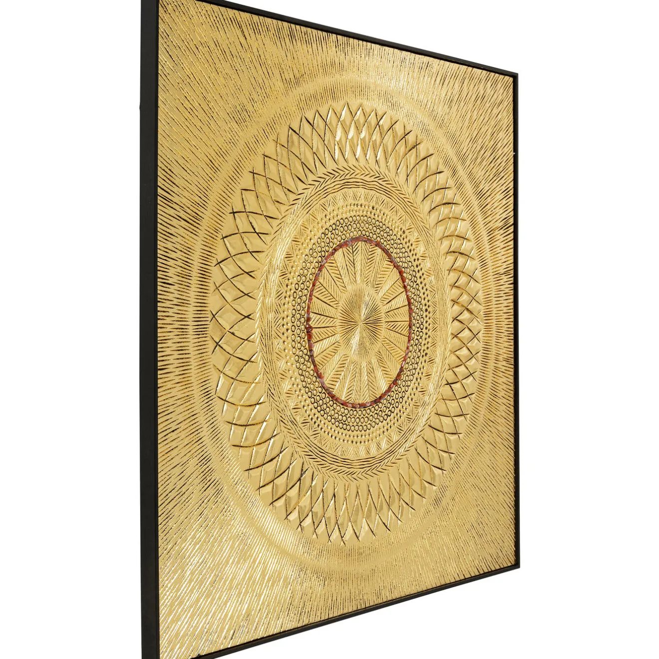 KARE Design Tableaux D'Objets|Tableau Décoratif Art Geometric Circle Dore 120X12