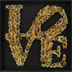 KARE Design Tableaux D'Objets|Tableau Décoratif Love Butterfly 90X90Cm