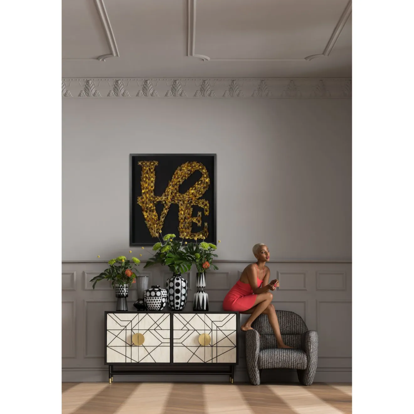 KARE Design Tableaux D'Objets|Tableau Décoratif Love Butterfly 90X90Cm