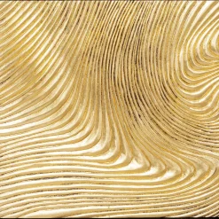KARE Design Tableaux D'Objets|Tableau Décoratif Wave Dore (2/Set)