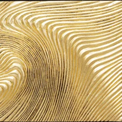 KARE Design Tableaux D'Objets|Tableau Décoratif Wave Dore (2/Set)
