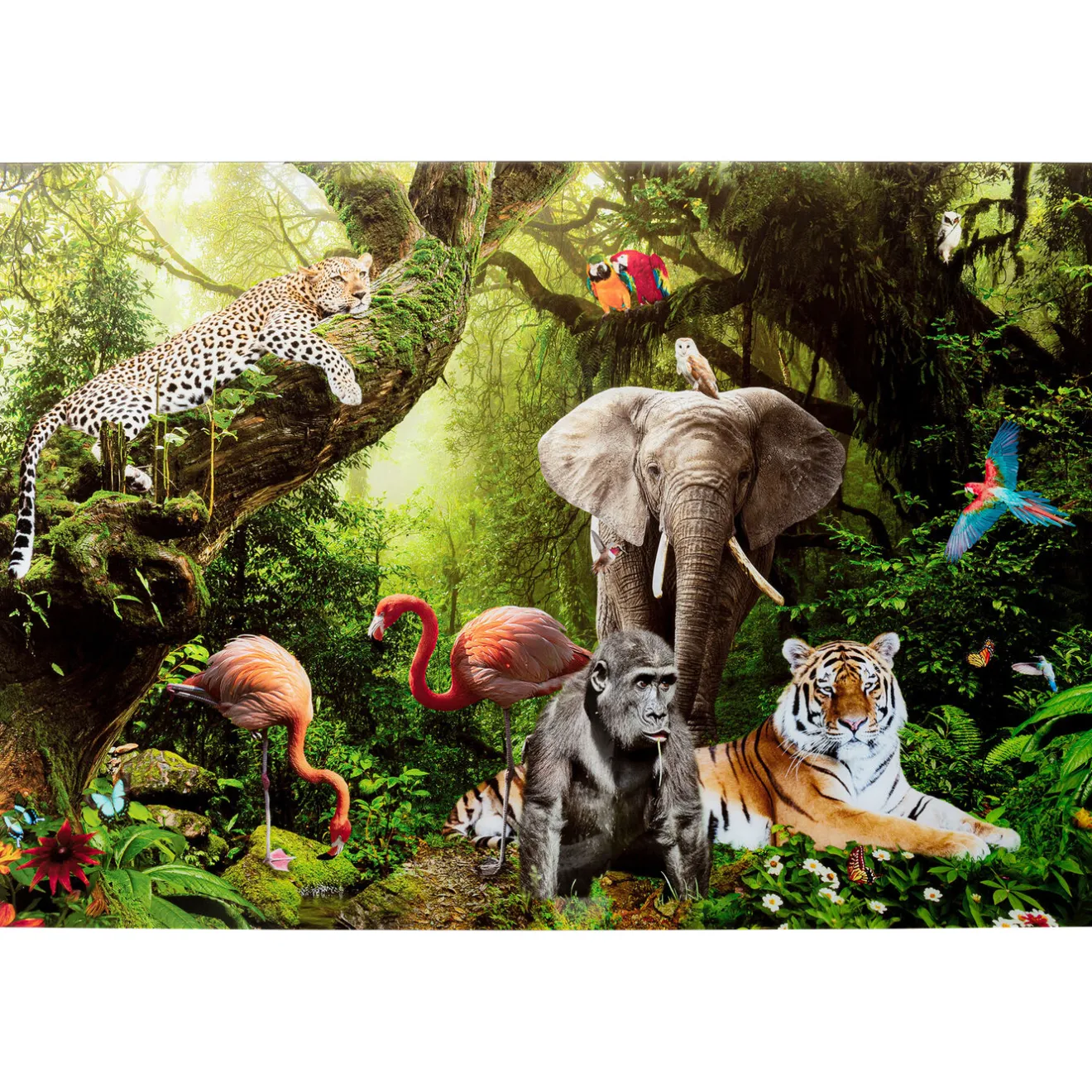 KARE Design Tableaux En Verre|Tableau En Verre Animal Paradise 150X100Cm