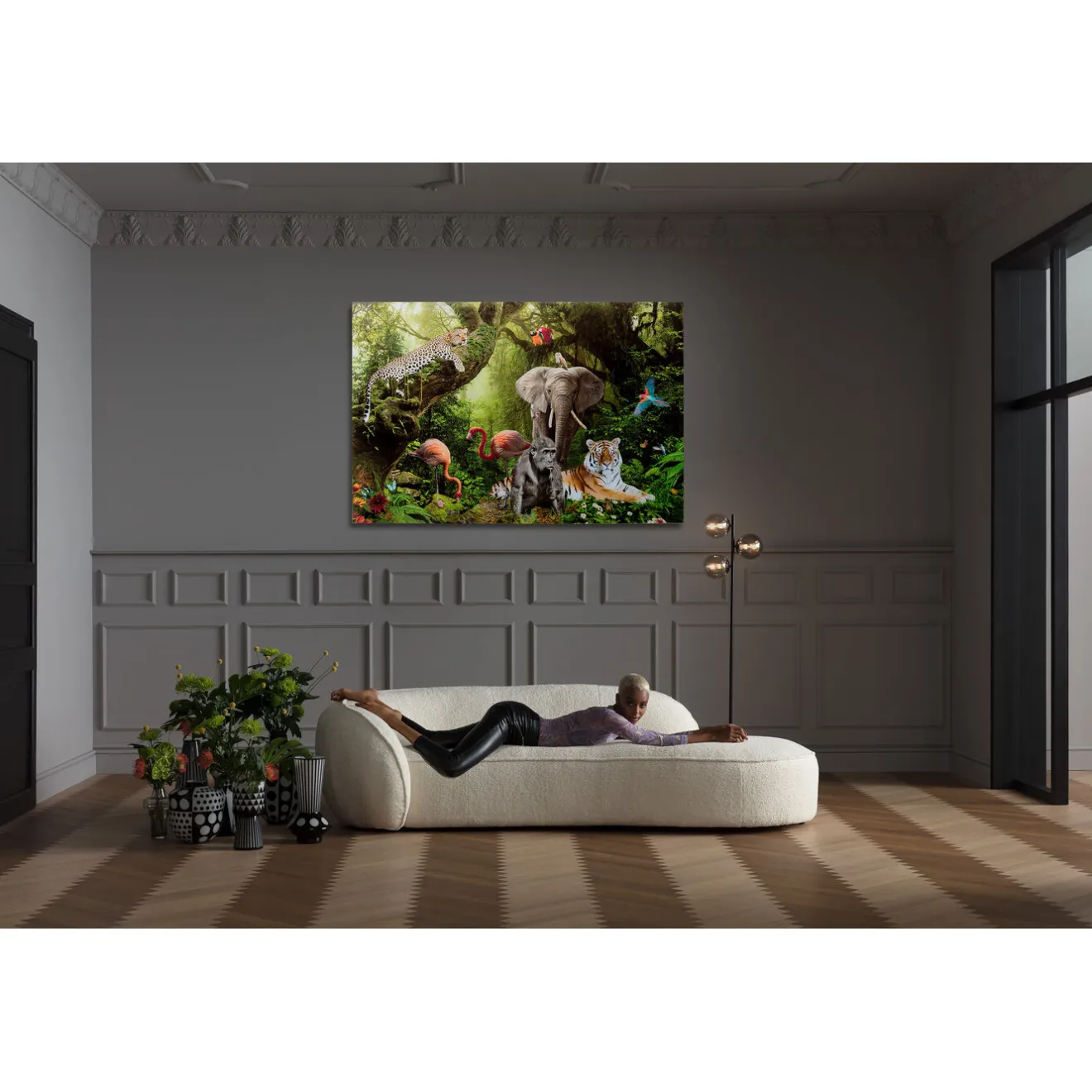 KARE Design Tableaux En Verre|Tableau En Verre Animal Paradise 150X100Cm