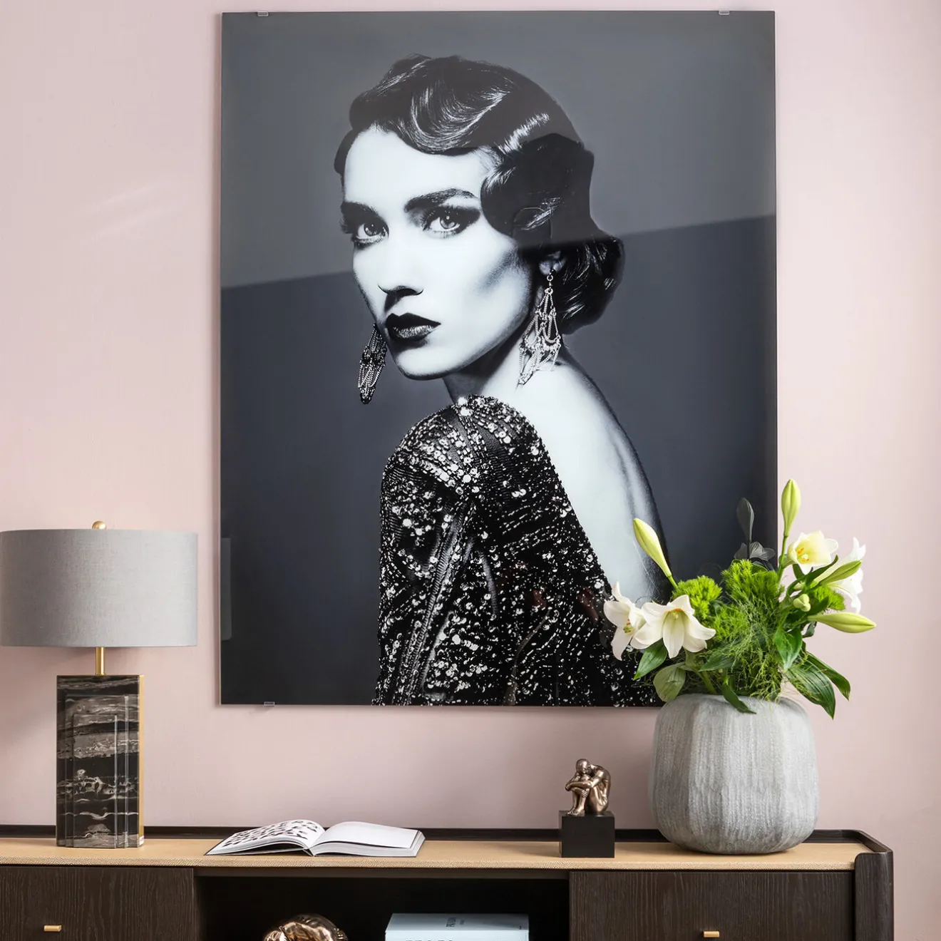 KARE Design Tableaux En Verre|Tableau En Verre Beauty Lady 120X150Cm