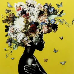 KARE Design Tableaux En Verre|Tableau En Verre Bouquet Beauty Yellow 100X100Cm