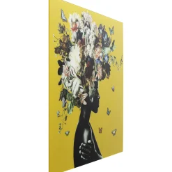 KARE Design Tableaux En Verre|Tableau En Verre Bouquet Beauty Yellow 100X100Cm
