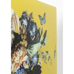 KARE Design Tableaux En Verre|Tableau En Verre Bouquet Beauty Yellow 100X100Cm