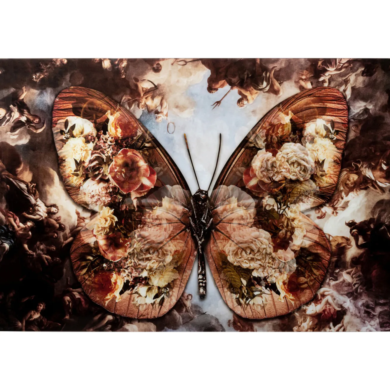 KARE Design Tableaux En Verre|Tableau En Verre Butterfly 150X100Cm