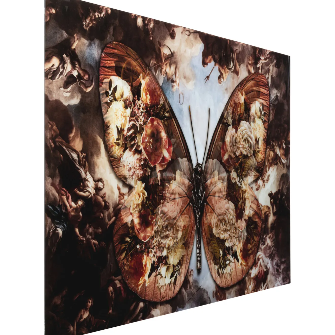 KARE Design Tableaux En Verre|Tableau En Verre Butterfly 150X100Cm