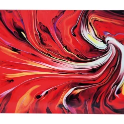 KARE Design Tableaux En Verre|Tableau En Verre Chaos Fire 150X120Cm