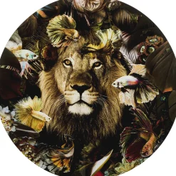 KARE Design Tableaux En Verre|Tableau En Verre Curious Lion O100Cm