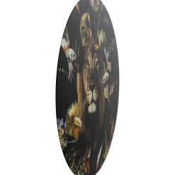 KARE Design Tableaux En Verre|Tableau En Verre Curious Lion O100Cm