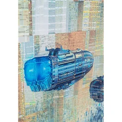 KARE Design Tableaux En Verre|Tableau En Verre 3D Future City 150X100Cm