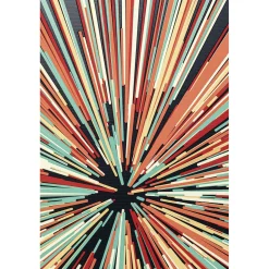 KARE Design Tableaux En Verre|Tableau En Verre 3D Light Speed 100X100Cm