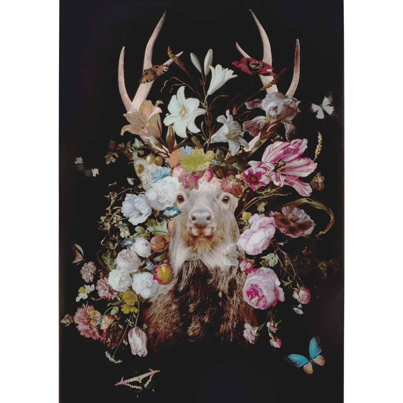 KARE Design Tableaux En Verre|Tableau En Verre Deer Garden 80X120Cm