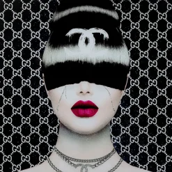 KARE Design Tableaux En Verre|Tableau En Verre Fashion Haircut 80X80Cm