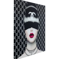 KARE Design Tableaux En Verre|Tableau En Verre Fashion Haircut 80X80Cm