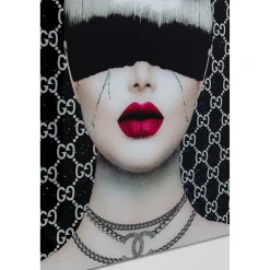 KARE Design Tableaux En Verre|Tableau En Verre Fashion Haircut 80X80Cm