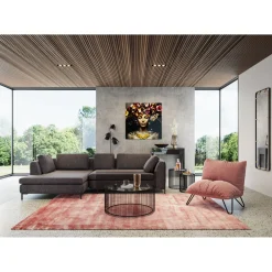 KARE Design Tableaux En Verre|Tableau En Verre Flower Art Lady 80X80Cm