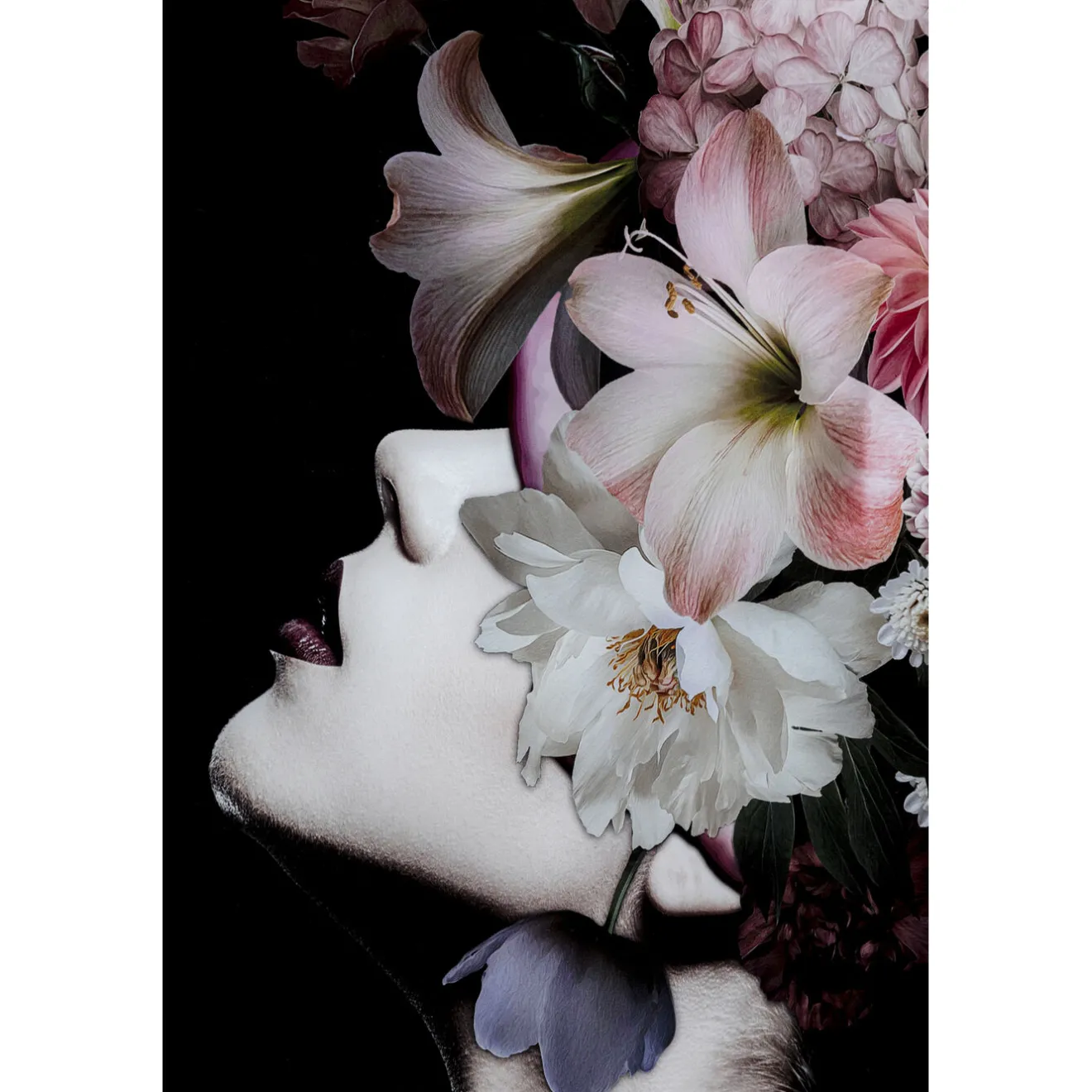 KARE Design Tableaux En Verre|Tableau En Verre Flowery Beauty 80X120Cm