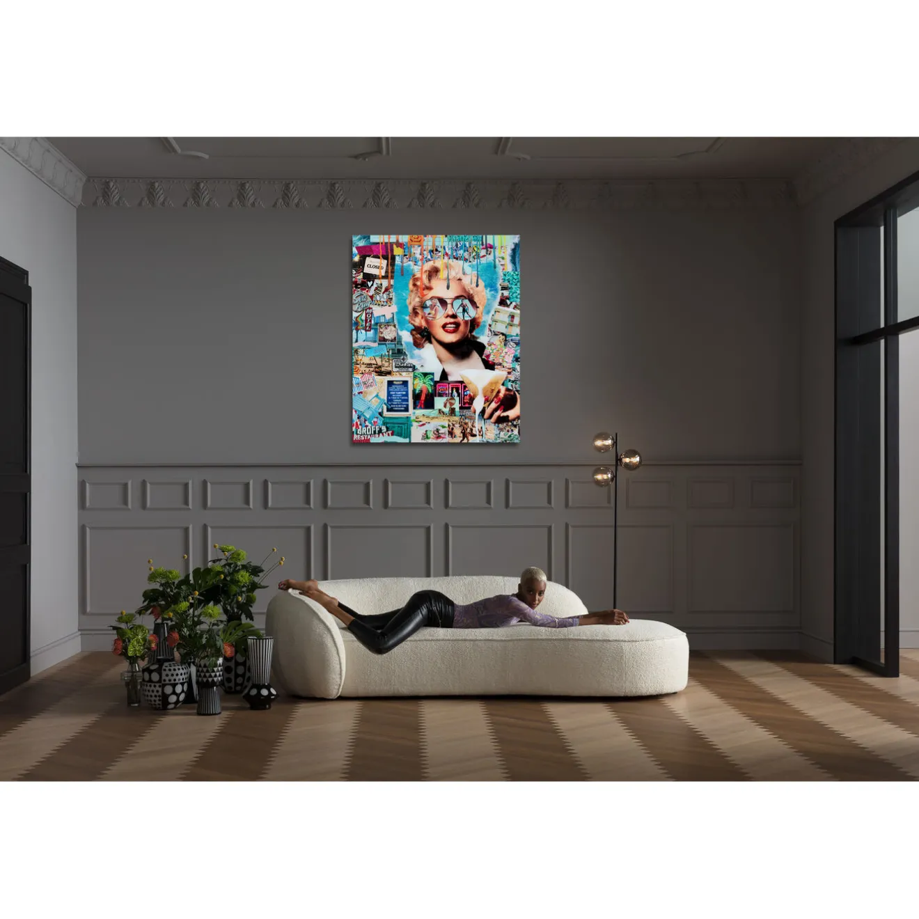 KARE Design Tableaux En Verre|Tableau En Verre Holiday In The 60S 120X150Cm