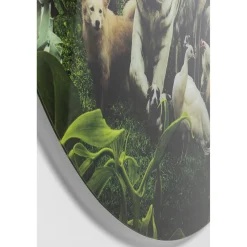 KARE Design Tableaux En Verre|Tableau En Verre Jungle Animals O120Cm