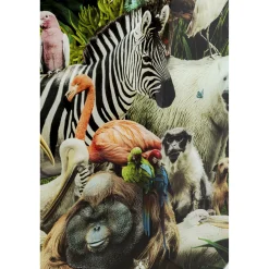 KARE Design Tableaux En Verre|Tableau En Verre Jungle Animals O120Cm
