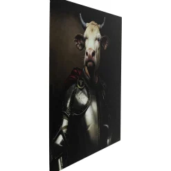 KARE Design Tableaux En Verre|Tableau En Verre Knight Cow 120X120