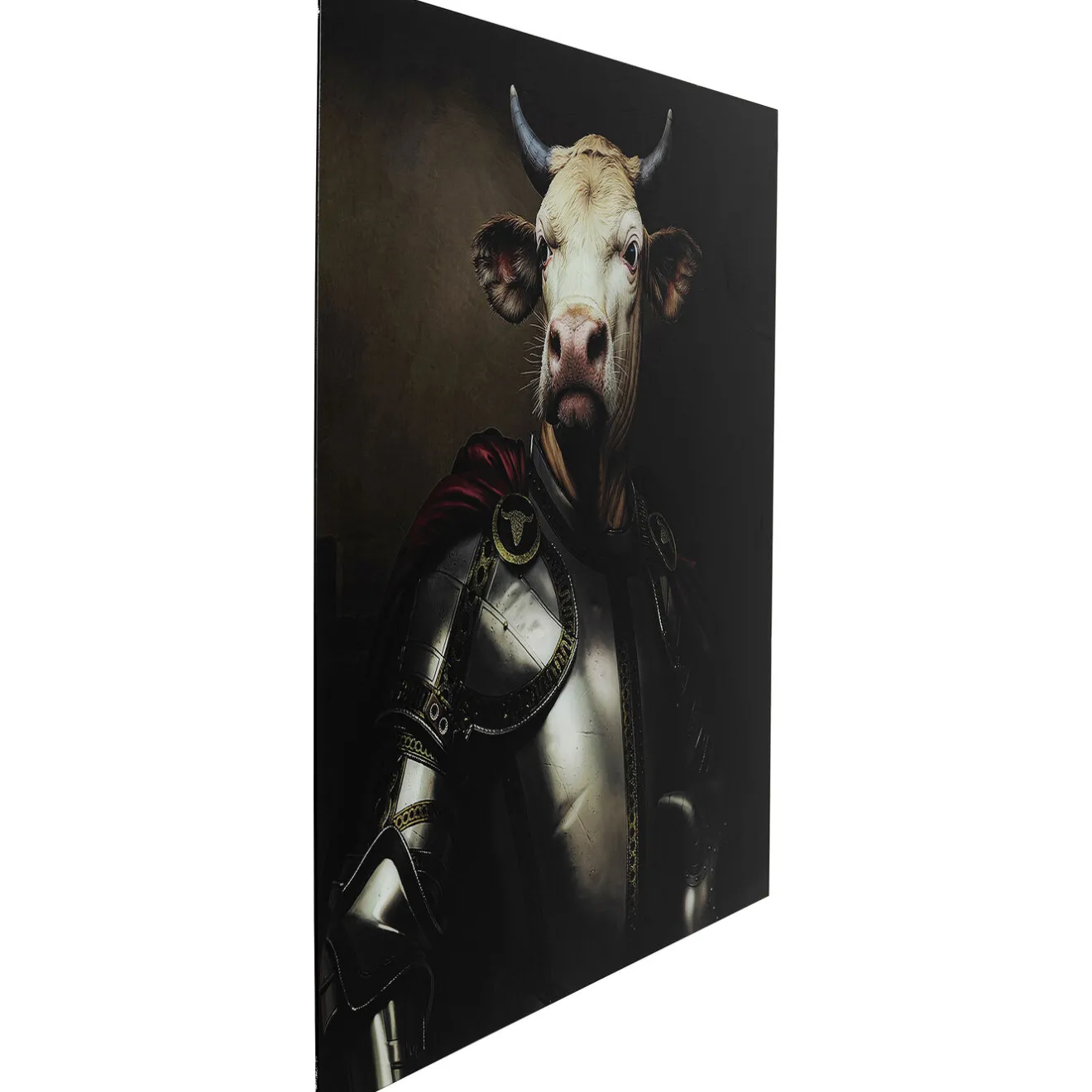 KARE Design Tableaux En Verre|Tableau En Verre Knight Cow 120X120