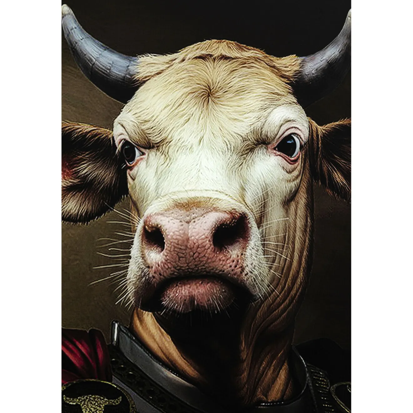 KARE Design Tableaux En Verre|Tableau En Verre Knight Cow 120X120