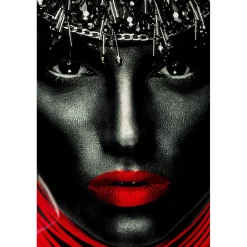 KARE Design Tableaux En Verre|Tableau En Verre Lady Lips Red 80X120