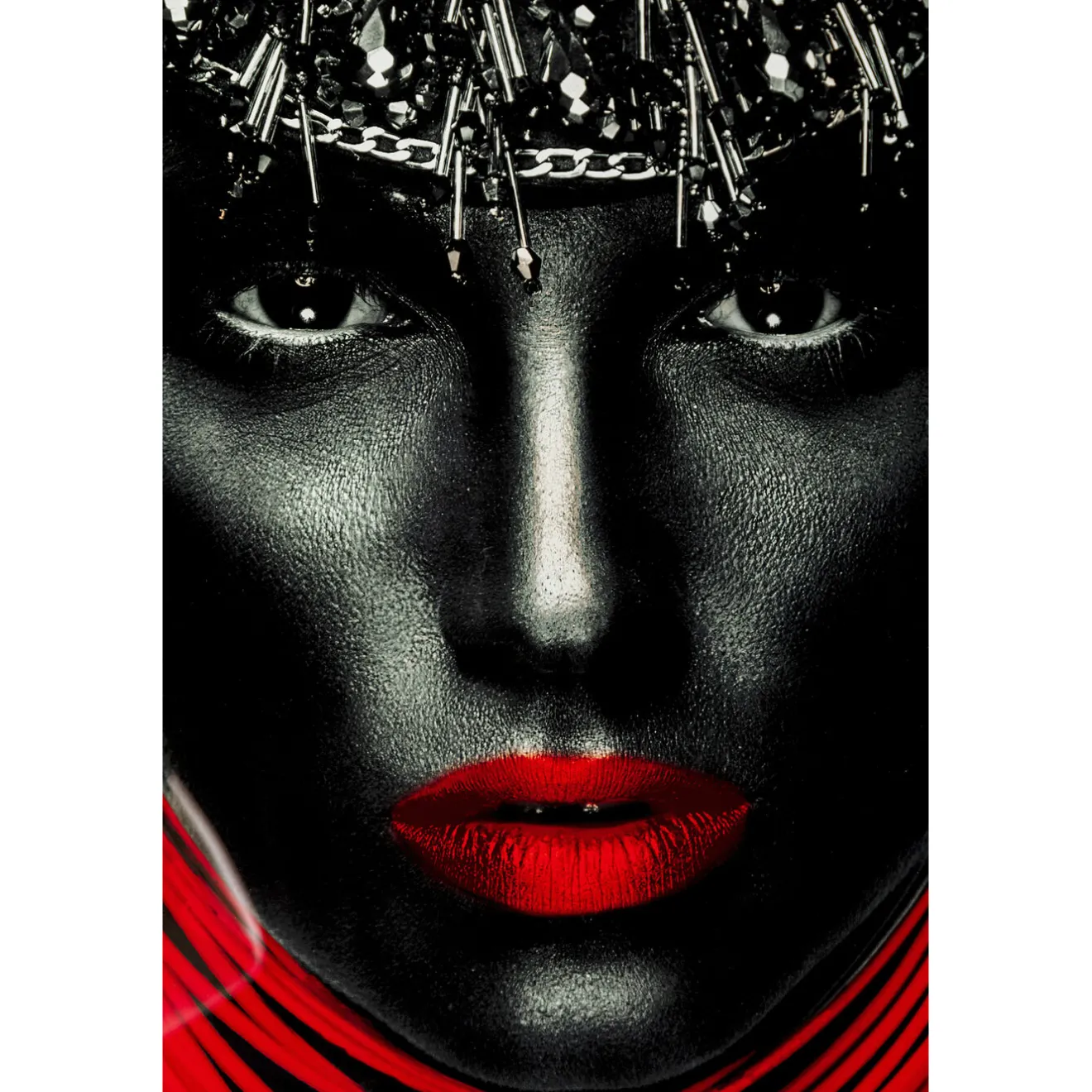 KARE Design Tableaux En Verre|Tableau En Verre Lady Lips Red 80X120