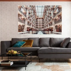 KARE Design Tableaux En Verre|Tableau En Verre Library 150X100Cm