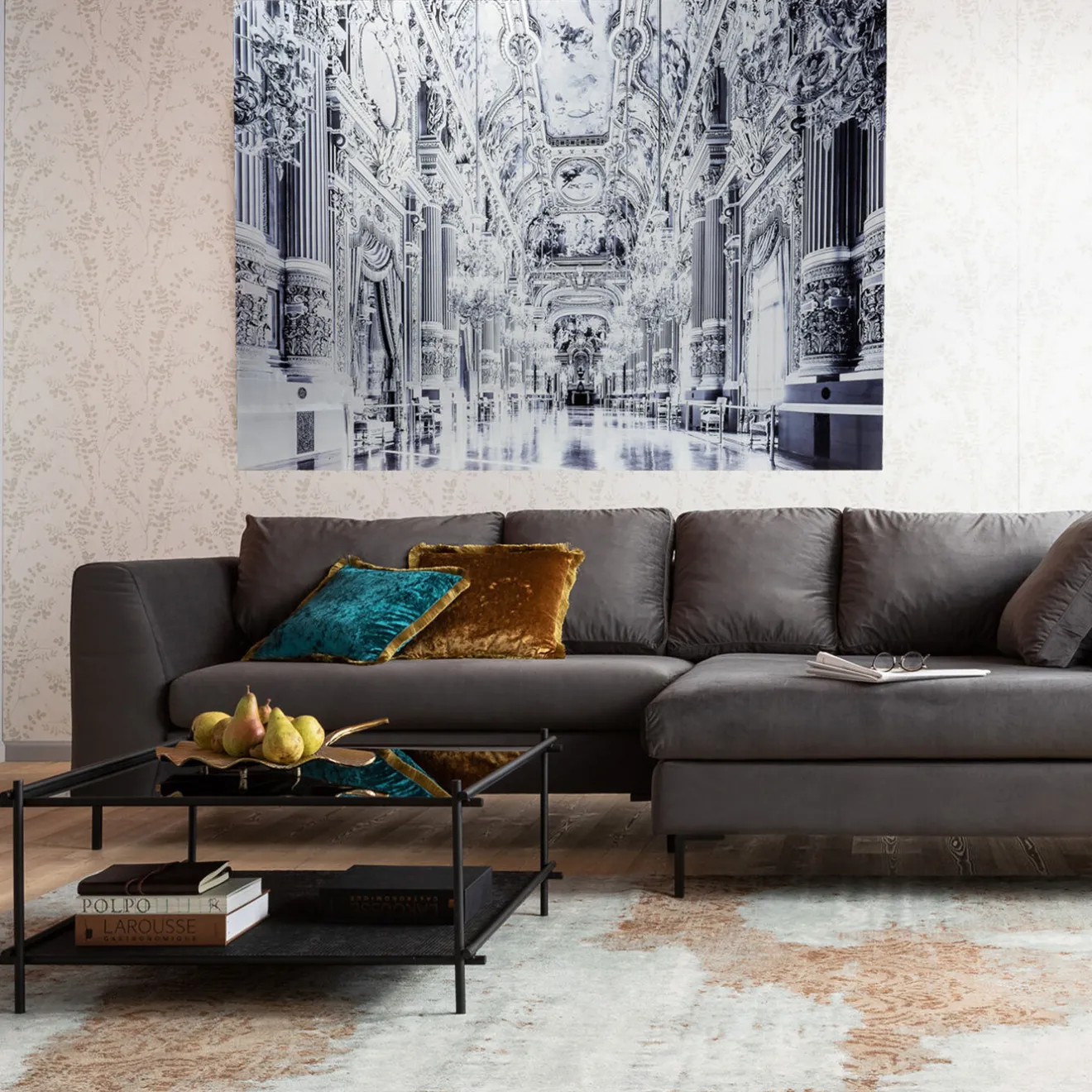 KARE Design Tableaux En Verre|Tableau En Verre Metallic Versailles 180X120Cm