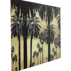 KARE Design Tableaux En Verre|Tableau En Verre Metallic Palms 180X120Cm