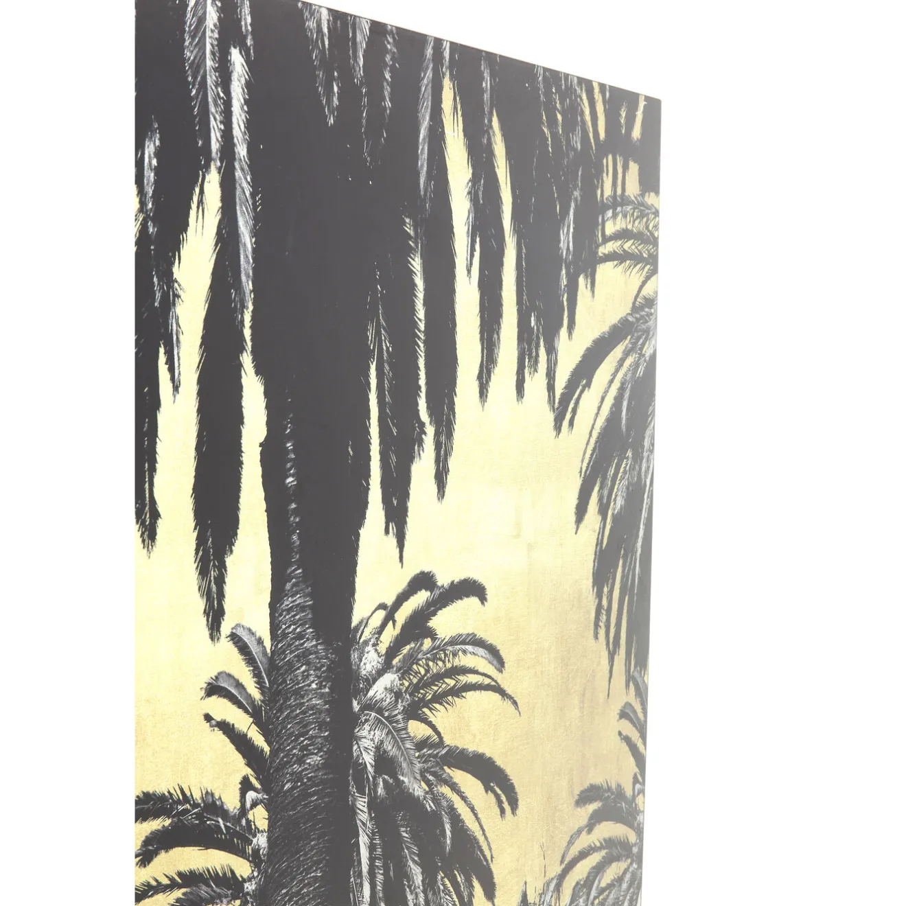 KARE Design Tableaux En Verre|Tableau En Verre Metallic Palms 180X120Cm