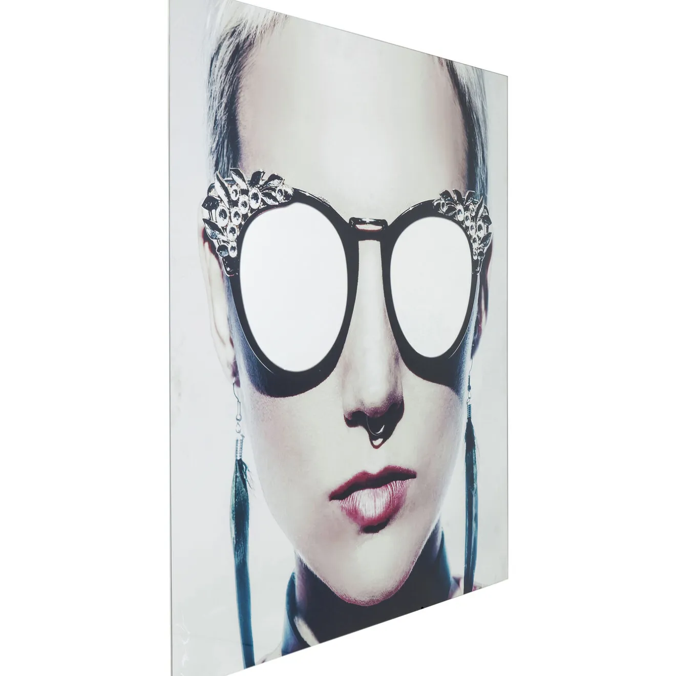 KARE Design Tableaux En Verre|Tableau En Verre Metallic Girlie 120X120Cm