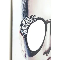 KARE Design Tableaux En Verre|Tableau En Verre Metallic Girlie 120X120Cm
