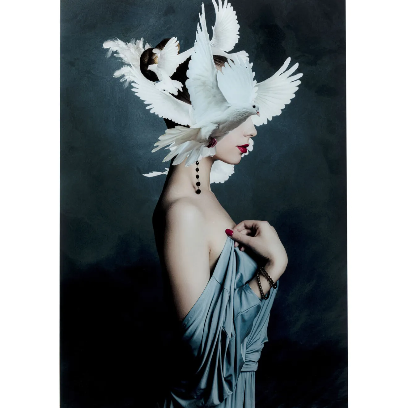 KARE Design Tableaux En Verre|Tableau En Verre Mother Of Doves 80X120Cm