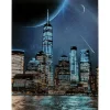 KARE Design Tableaux En Verre|Tableau En Verre Night Skyline 90X120Cm