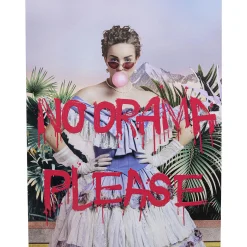 KARE Design Tableaux En Verre|Tableau En Verre No Drama 90X120Cm