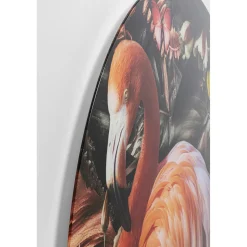 KARE Design Tableaux En Verre|Tableau En Verre Proud Flamingo O100Cm