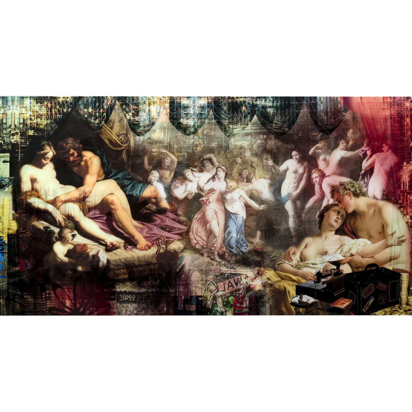KARE Design Tableaux En Verre|Tableau En Verre Rock N Roll 180X90Cm
