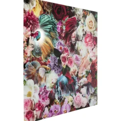 KARE Design Tableaux En Verre|Tableau En Verre Rose Paradise 3D 120X120Cm