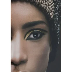 KARE Design Tableaux En Verre|Tableau En Verre Royal Headdress Face 100X150Cm